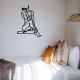 Wallxpert Decorative Metal Wall Accessory Eve Black