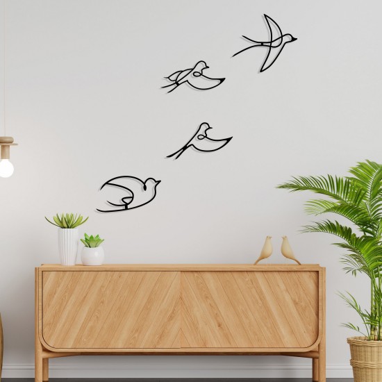 Decorative Metal Wall Accessory Hope Black