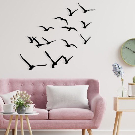 Decorative Metal Wall Accessory Migration Black Wallxpert Decorative Metal Wall Accessory Migration Black