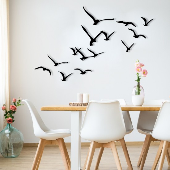Decorative Metal Wall Accessory Migration Black Wallxpert Decorative Metal Wall Accessory Migration Black