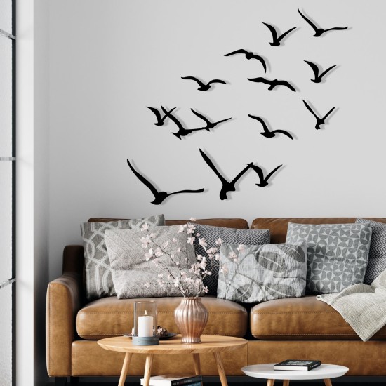 Decorative Metal Wall Accessory Migration Black Wallxpert Decorative Metal Wall Accessory Migration Black