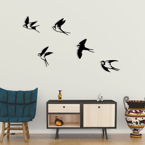Decorative Metal Wall Accessory Ebabil Black