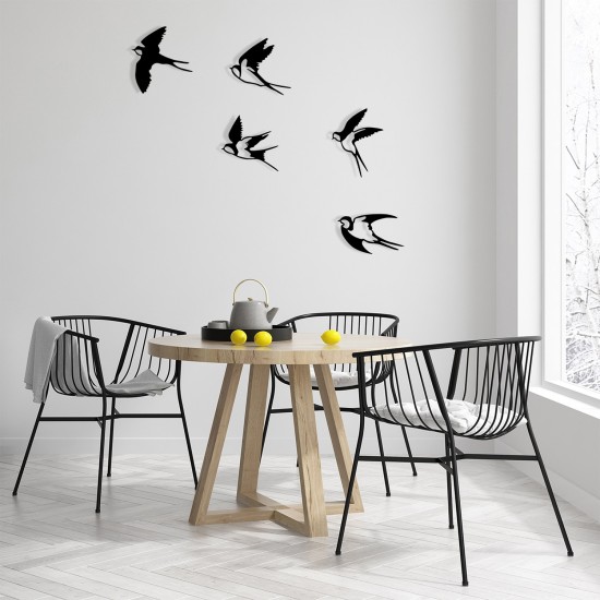 Decorative Metal Wall Accessory Ebabil Black