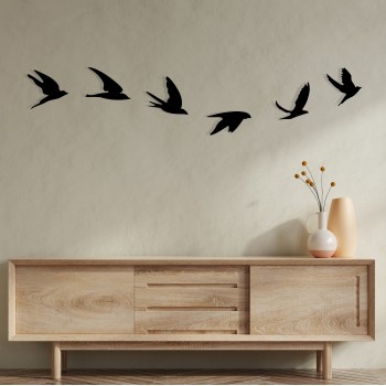 Decorative Metal Wall Accessory Umudo Black