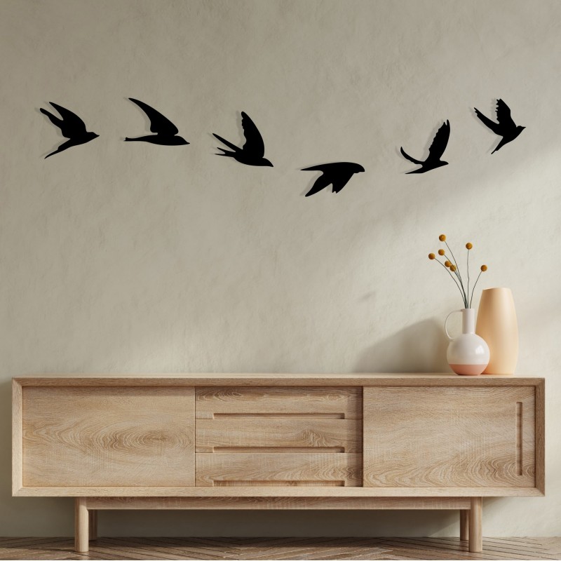 Decorative Metal Wall Accessory Umudo Black