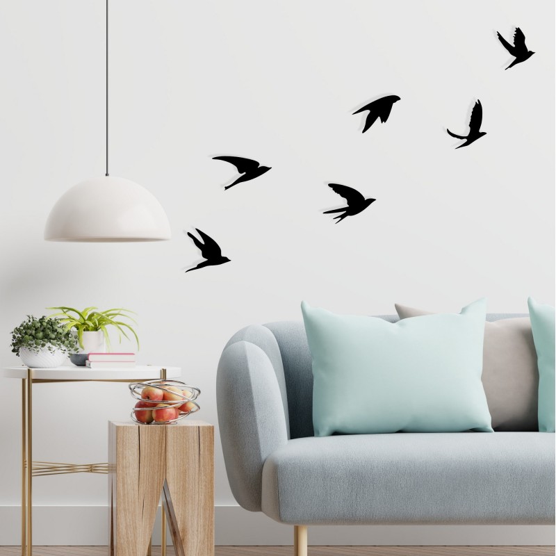 Decorative Metal Wall Accessory Umudo Black