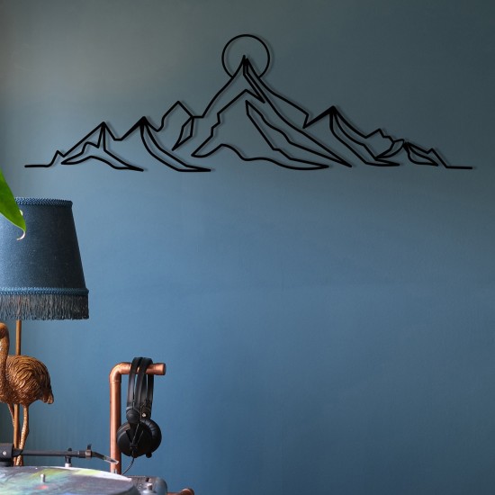 Decorative Metal Wall Accessory Everest Black Wallxpert Decorative Metal Wall Accessory Everest Black