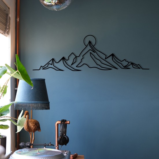 Decorative Metal Wall Accessory Everest Black Wallxpert Decorative Metal Wall Accessory Everest Black