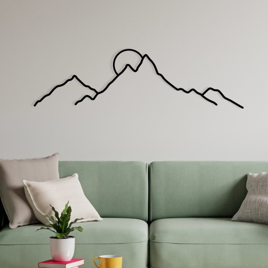 Wallxpert Decorative Metal Wall Accessory Ayers Black