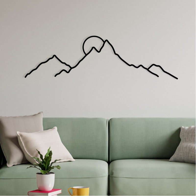 Wallxpert Decorative Metal Wall Accessory Ayers Black