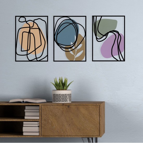Decorative Metal Wall Accessory Viyana Multicolor Decorative Metal Wall Accessory Viyana Multicolor
