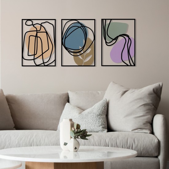 Decorative Metal Wall Accessory Viyana Multicolor Decorative Metal Wall Accessory Viyana Multicolor
