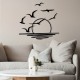 Wallxpert Decorative Metal Wall Accessory Spiaggia Black