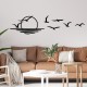 Wallxpert Decorative Metal Wall Accessory Spiaggia Black
