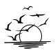 Wallxpert Decorative Metal Wall Accessory Spiaggia Black