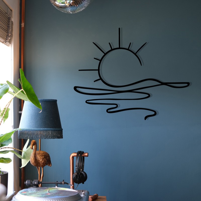 Wallxpert Decorative Metal Wall Accessory Alborada Black