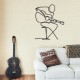 Wallxpert Decorative Metal Wall Accessory Sentimiento 332 Black