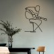 Wallxpert Decorative Metal Wall Accessory Sentimiento 332 Black
