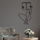 Wallxpert Decorative Metal Wall Accessory Adios Black