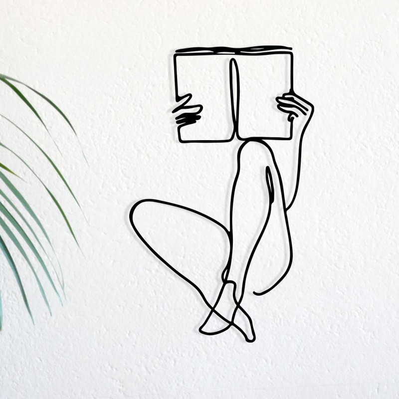 Wallxpert Decorative Metal Wall Accessory Adios Black