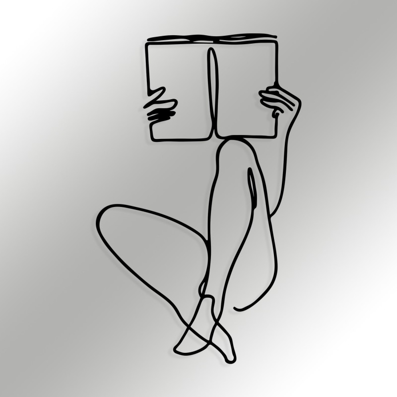 Wallxpert Decorative Metal Wall Accessory Adios Black