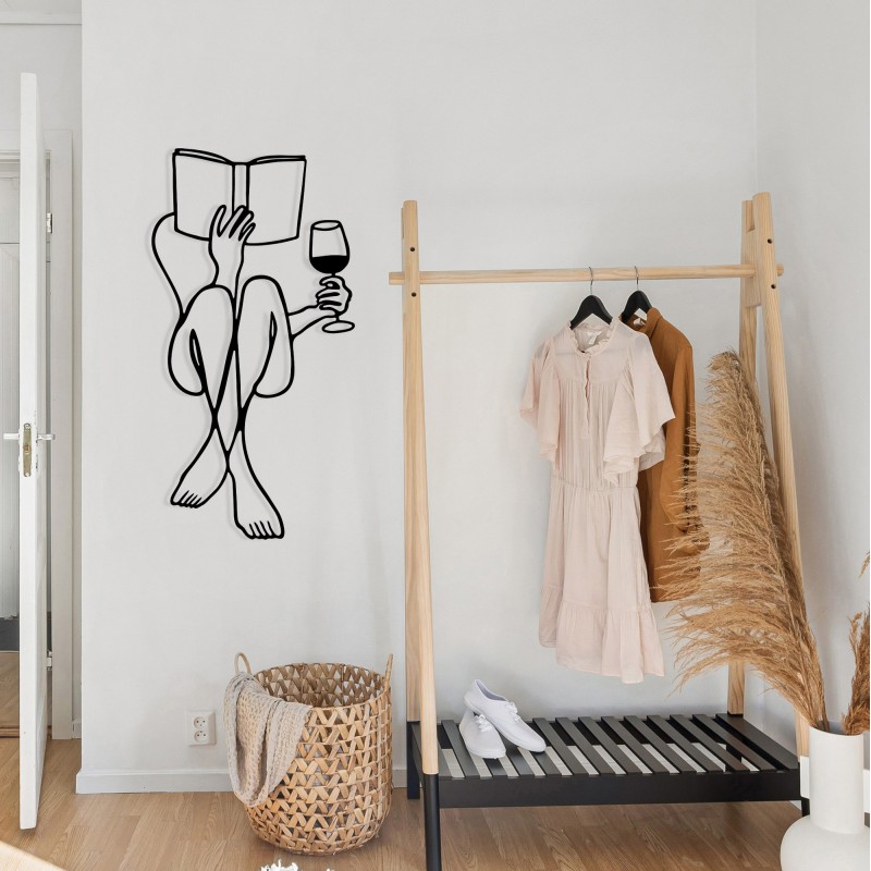 Decorative Metal Wall Accessory Bien Black