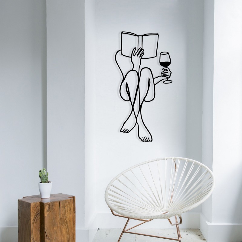 Decorative Metal Wall Accessory Bien Black