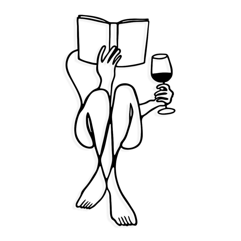 Decorative Metal Wall Accessory Bien Black