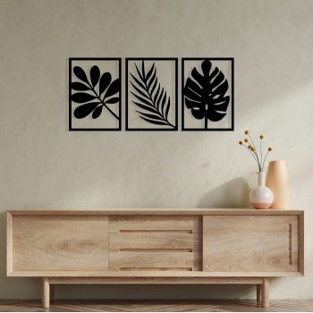 Decorative Metal Wall Accessory Cincuenta Black