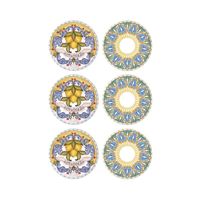 Plate Set (6 Pieces) LMN001 Multicolor