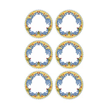 Service Plate Set (6 Pieces) LMN002 White
Blue
Gold
Green