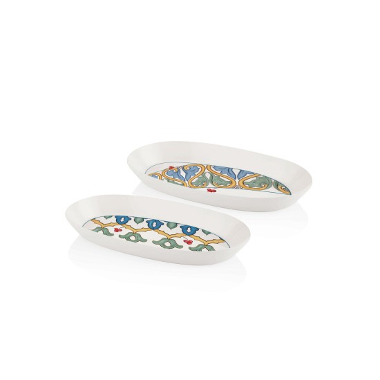 Hermia Service Plate Set (2 Pieces) LMN007 Grey