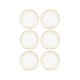 Dessert Plate Set (6 Pieces) DNR0021 Cream
