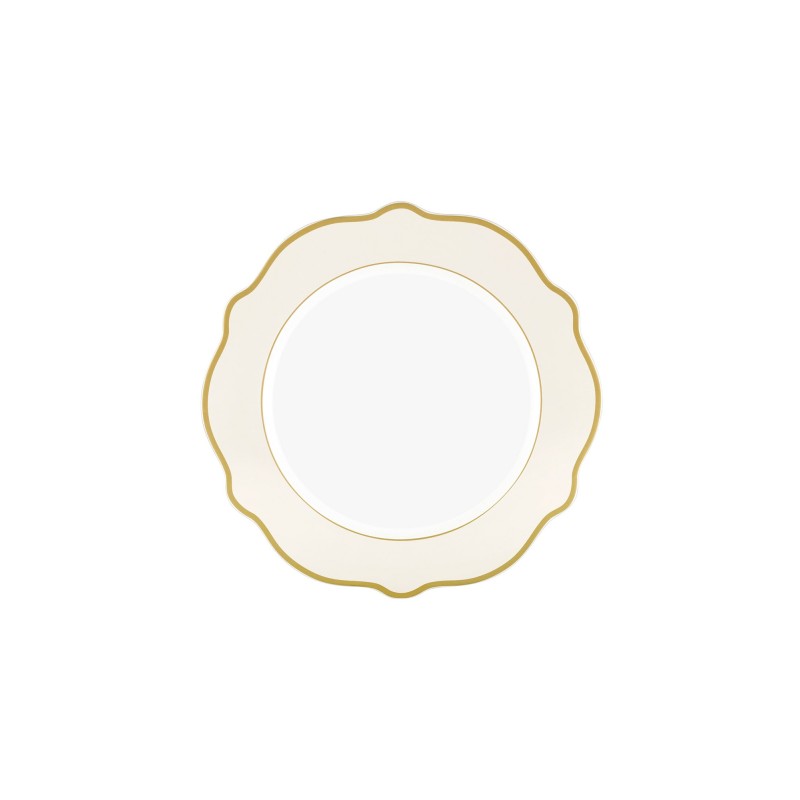 Dessert Plate Set (6 Pieces) DNR0021 Cream