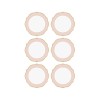 Dessert Plate Set (6 Pieces) DNR0025 Pink
