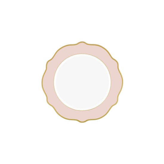 Dessert Plate Set (6 Pieces) DNR0025 Pink