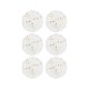 Dessert Plate Set (6 Pieces) DNR0032 White
Gold