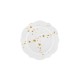 Dessert Plate Set (6 Pieces) DNR0032 White
Gold