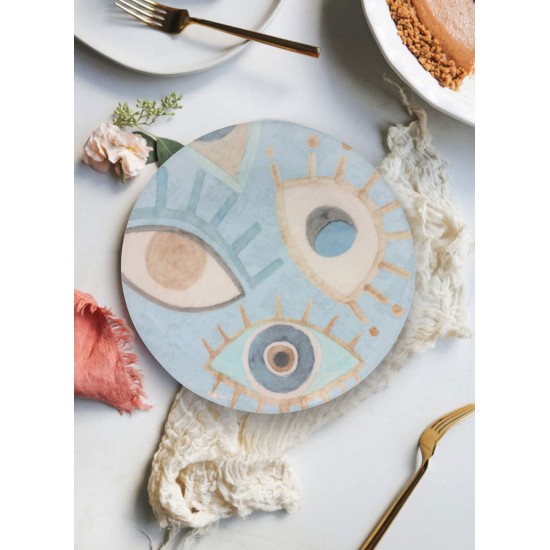 Service Plate Set (6 Pieces) ALE002 Blue