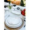 Ceramic Dessert Plate Set (6 Pieces) DLY001 White