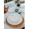 Ceramic Dessert Plate Set (6 Pieces) DLY001 White