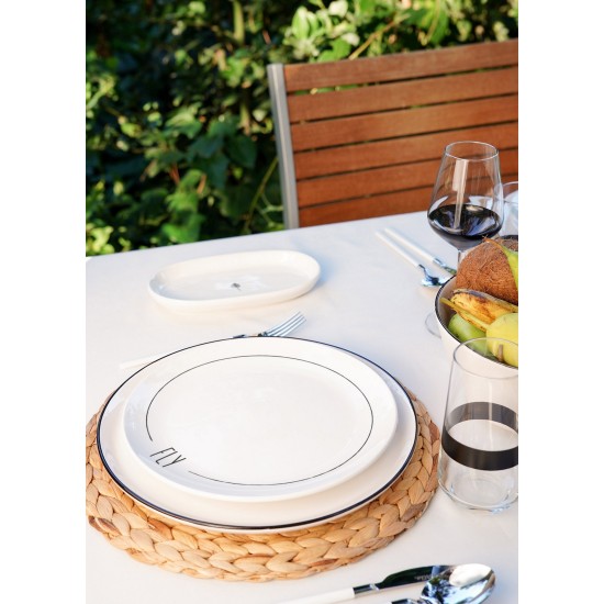 Ceramic Dessert Plate Set (6 Pieces) DLY001 White Ceramic Dessert Plate Set (6 Pieces) DLY001 White