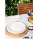 Ceramic Dessert Plate Set (6 Pieces) DLY001 White Ceramic Dessert Plate Set (6 Pieces) DLY001 White