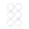 Ceramic Dessert Plate Set (6 Pieces) DLY001 White