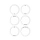 Ceramic Dessert Plate Set (6 Pieces) DLY001 White Ceramic Dessert Plate Set (6 Pieces) DLY001 White