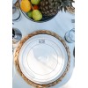 Service Plate Set (6 Pieces) DLY003 White