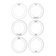 Service Plate Set (6 Pieces) DLY003 White