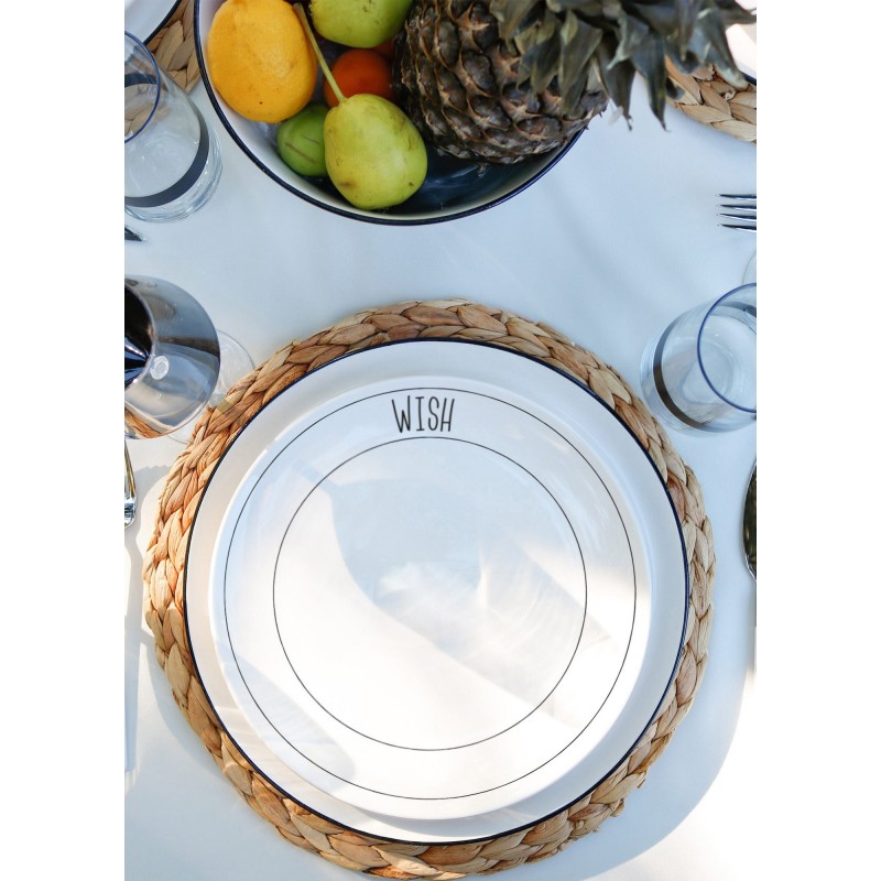 Service Plate Set (6 Pieces) DLY003 White