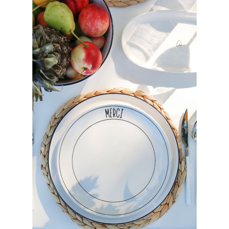 Service Plate Set (6 Pieces) DLY003 White