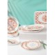 Ceramic Dessert Plate Set (6 Pieces) DVT0001 Pink Ceramic Dessert Plate Set (6 Pieces) DVT0001 Pink